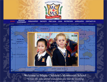 Tablet Screenshot of maplechildrensmontessori.com
